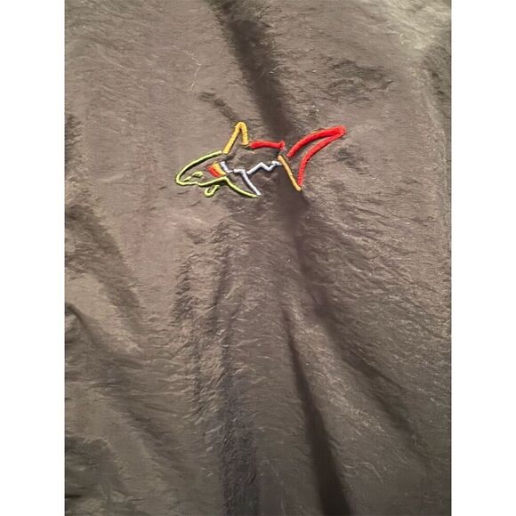 Greg Norman Men's Navy Windbreaker Jacket Size L Lightweight Hooded - Picture 2 of 8